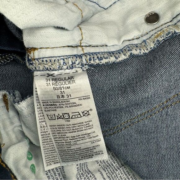 Gap Mid Rise Curvy True Skinny Jeans in Dark Rinsed Denim - Picture 6 of 7